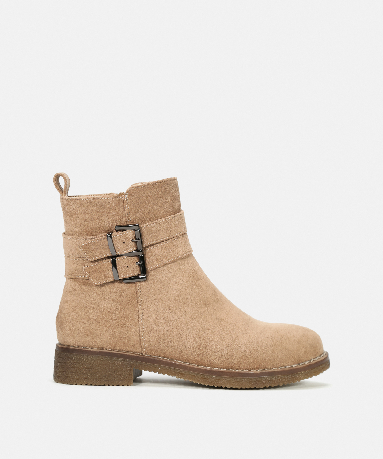 Botines tac&oacute;n doble hebilla image number null